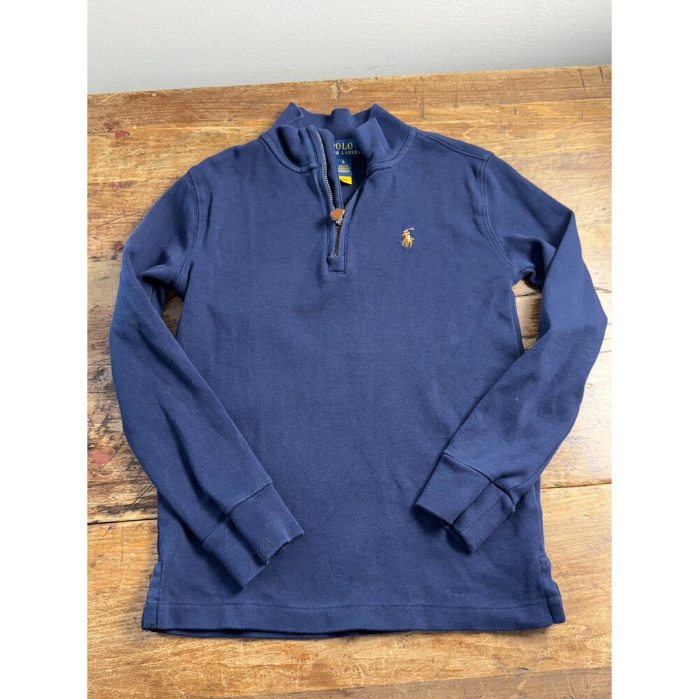 Polo Ralph Lauren Navy Cotton Quarter Zip size 6